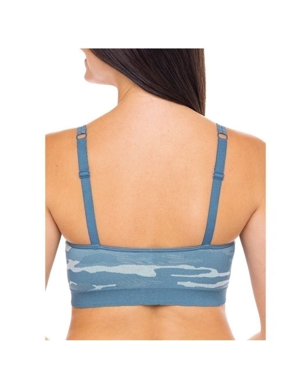 Kindly Yours caged v-neck sustainable seamless camo bralette size large - Picture 3 of 8